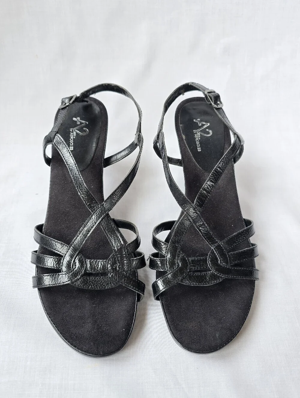A2 by Aerosoles▪️Powermove Black Strappy Heel